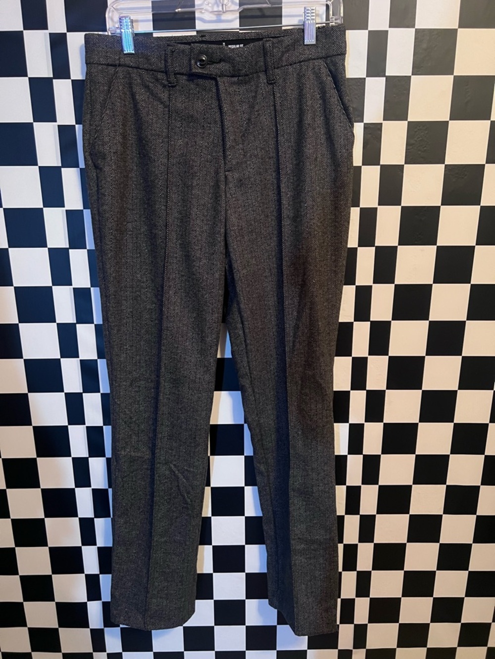 Lee Women's Gray Straight-Leg Trousers